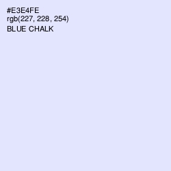 #E3E4FE - Blue Chalk Color Image