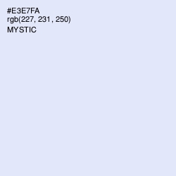 #E3E7FA - Mystic Color Image