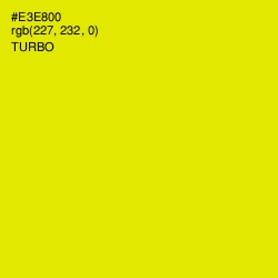 #E3E800 - Turbo Color Image