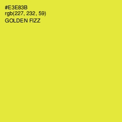 #E3E83B - Golden Fizz Color Image