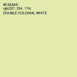 #E3EAAE - Double Colonial White Color Image