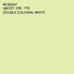 #E3EEAF - Double Colonial White Color Image