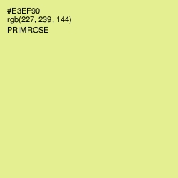 #E3EF90 - Primrose Color Image