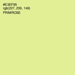 #E3EF95 - Primrose Color Image