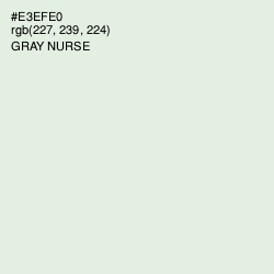 #E3EFE0 - Gray Nurse Color Image