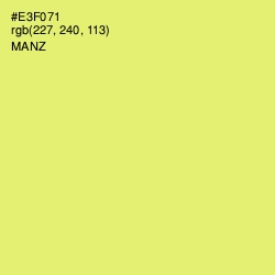 #E3F071 - Manz Color Image