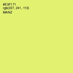 #E3F171 - Manz Color Image