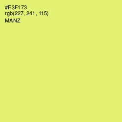 #E3F173 - Manz Color Image