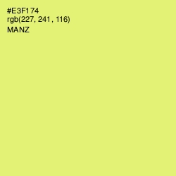 #E3F174 - Manz Color Image