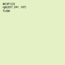 #E3F1C5 - Tusk Color Image