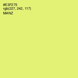 #E3F275 - Manz Color Image