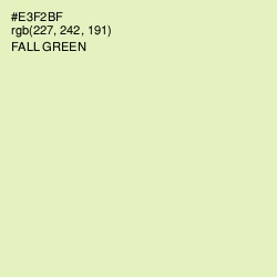 #E3F2BF - Fall Green Color Image