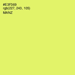 #E3F369 - Manz Color Image