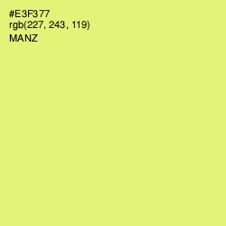 #E3F377 - Manz Color Image