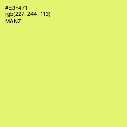 #E3F471 - Manz Color Image
