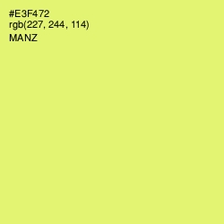 #E3F472 - Manz Color Image