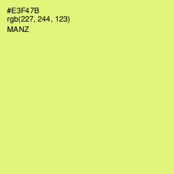 #E3F47B - Manz Color Image