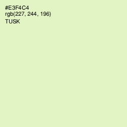 #E3F4C4 - Tusk Color Image