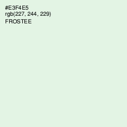 #E3F4E5 - Frostee Color Image