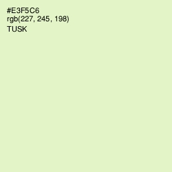 #E3F5C6 - Tusk Color Image