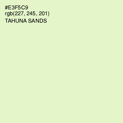 #E3F5C9 - Tahuna Sands Color Image