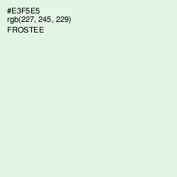 #E3F5E5 - Frostee Color Image