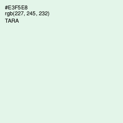 #E3F5E8 - Tara Color Image