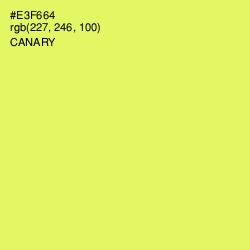 #E3F664 - Canary Color Image