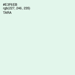 #E3F6EB - Tara Color Image