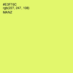 #E3F76C - Manz Color Image