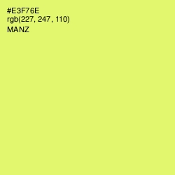 #E3F76E - Manz Color Image