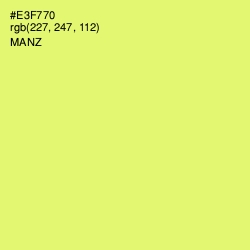 #E3F770 - Manz Color Image