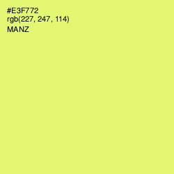 #E3F772 - Manz Color Image