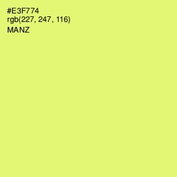 #E3F774 - Manz Color Image