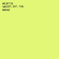 #E3F776 - Manz Color Image