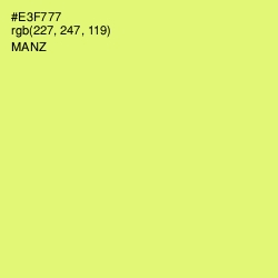 #E3F777 - Manz Color Image