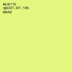 #E3F77E - Manz Color Image