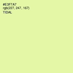 #E3F7A7 - Tidal Color Image