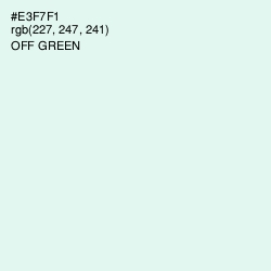 #E3F7F1 - Off Green Color Image
