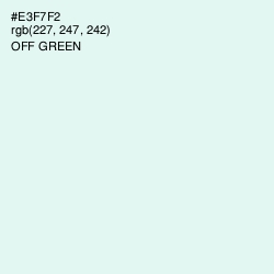 #E3F7F2 - Off Green Color Image