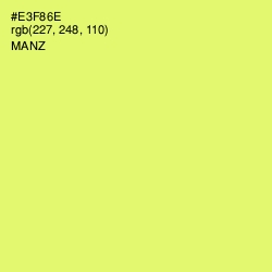 #E3F86E - Manz Color Image