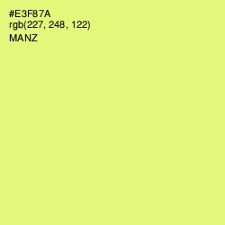 #E3F87A - Manz Color Image