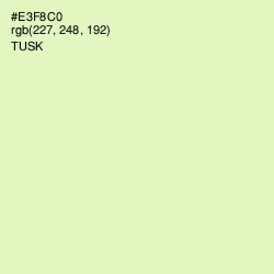 #E3F8C0 - Tusk Color Image