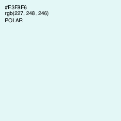#E3F8F6 - Polar Color Image