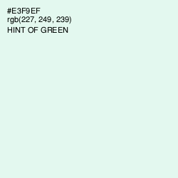 #E3F9EF - Hint of Green Color Image