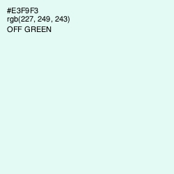 #E3F9F3 - Off Green Color Image