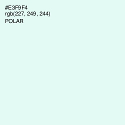 #E3F9F4 - Polar Color Image