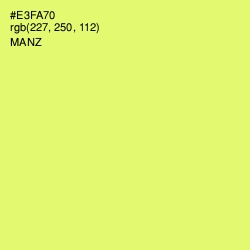 #E3FA70 - Manz Color Image
