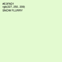 #E3FAD1 - Snow Flurry Color Image