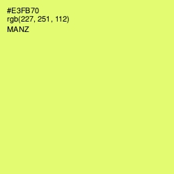 #E3FB70 - Manz Color Image